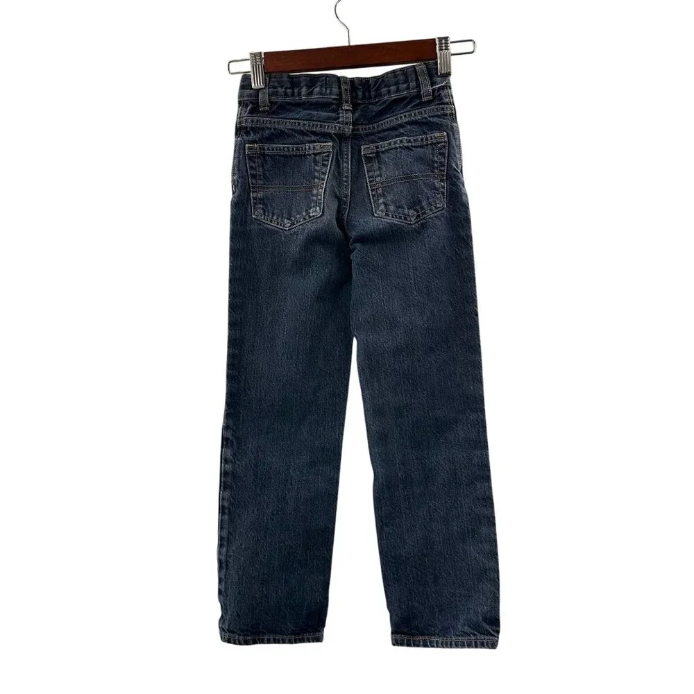 Oshkosh Bgosh Kids‎ Straight Leg Denim Jeans 8S Dark Wash 100% Cotton Durable